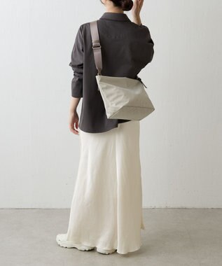 russet ナイロンジャガード2WAYワンハンドルトートバッグ(SF-268) Ecru