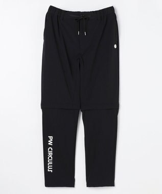 PW CIRCULUS 【ストレッチ素材】【MEN】2WAY デタッチャブルパンツ ゴルフ ブラック系