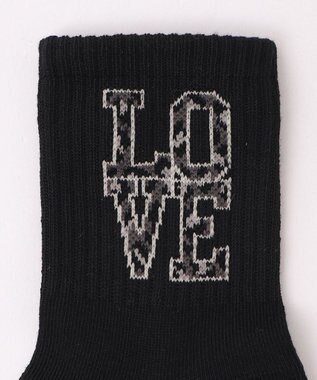 WEGO LOVEロゴソックス ブラック