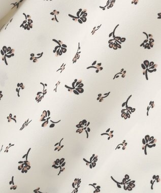 YECCA VECCA 2wayボリューム袖花柄ブラウス Off White