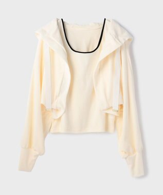 GRACE CONTINENTAL ルーズパーカーsetトップ キナリ