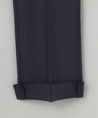 GOTAIRIKU 【御幸毛織】Superio160 ウールモヘヤシルクカシミヤ　スーツ（ネイビーストライプ） ネイビー系1