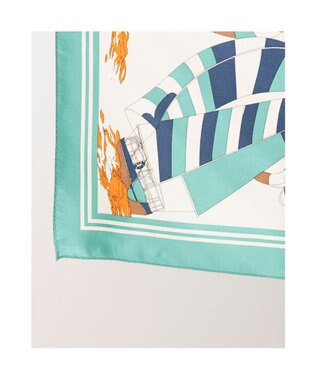 UNBILLION カカトゥ kakatoo / ヨット柄シルクスカーフ ライトグリーン