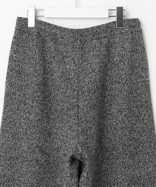 23区 【SLOW/一部店舗限定】ニットトータル パンツ オフ×ブラック杢