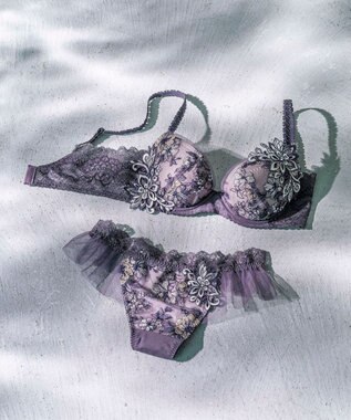 Wing Wing Lesiage　【2810シリーズ】　ブラジャー　ふっくらまる胸メイク　背中の段差軽減　ウイング／ワコール　PB2810 ダークブラウン