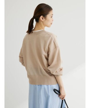 Green Parks ・ＥＬＥＮＣＡＲＥ　ＤＵＥ　パールボタンシアーカーデ Gray Beige