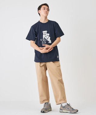 J.PRESS YORK STREET 【UNISEX】YALE × J.PRESS YORK STREET コラボTシャツ ネイビー系