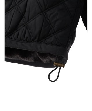 AMERICAN HOLIC キルポカリバーシブルキルティングミディコート Black