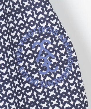 23区GOLF 【WOMEN】サンベールメッシュ モノグラムハーフジップ ネイビー系5