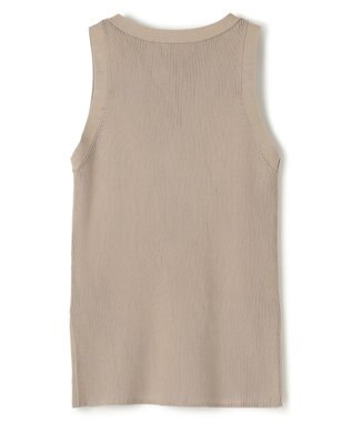 uncrave リブニット 2WAYタンクトップ グレージュ