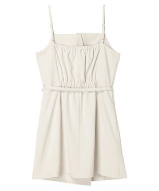 earth music&ecology トレンチ風キャミミニワンピース Ivory