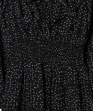 Feroux ウエストシャーリングラッフル ワンピース ブラック系1