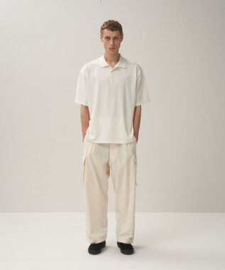 ATON FRESCA KNIT | ハーフスリーブポロセーター - UNISEX