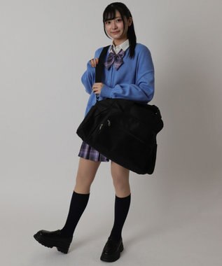 WEGO 【ユニセックス着用ITEM】2way拡張ボストンバッグ ブラック