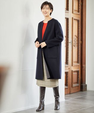 J.PRESS LADIES レザー ロングブーツ ブラウン系