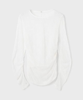 GRACE CONTINENTAL シアーレースカットトップ ホワイト