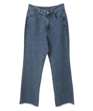 earth music&ecology カットオフフレアデニムパンツ Medium Indigo