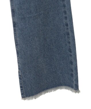 earth music&ecology カットオフフレアデニムパンツ Medium Indigo