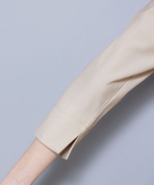 Tiaclasse L 【洗える】テーラードスーツワンピース ライトベージュ