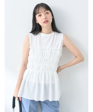 earth music&ecology ドッキングシャーリングプルオーバー