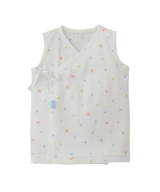 MIKI HOUSE HOT BISCUITS メッシュ短肌着2枚セット ブルー