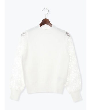 Te chichi レーススリーブニット オフホワイト