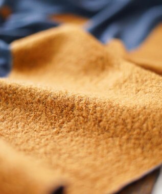 nitorito 【UNISEX】mountain&moon 山と月モチーフ柄 ストール camel