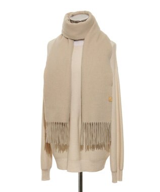 MOONBAT WEB限定【洗える】ミエル (miel) カシミヤ100％ 無地ストール ベージュ