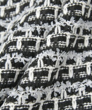 earth music&ecology ニットツイードジャケット Black