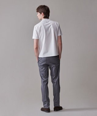 J.PRESS MEN シルクのような光沢感の上品Tシャツ【UVカット / 接触冷感 / 吸水速乾】【J.PRESS PREMIUM JERSEY】ポンチモックネック Tシャツ ホワイト系