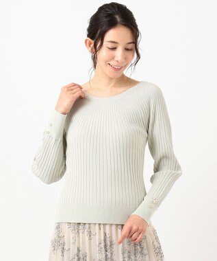 ANY SIS L 【洗える】キュウシンRIB ニット ミント