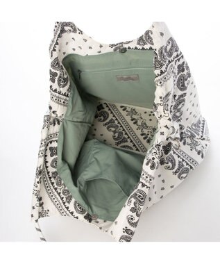 UNBILLION カシュカシュ cachecache / カジュアルパターンビッグトート ホワイト