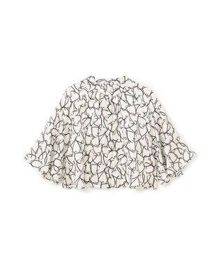 GRACE CONTINENTAL ラインハートケープブラウス ホワイト