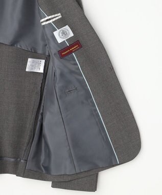 J.PRESS LADIES 【セットアップ対応】BAHARIYE SOLID ノーカラー ジャケット ミディアムグレー系