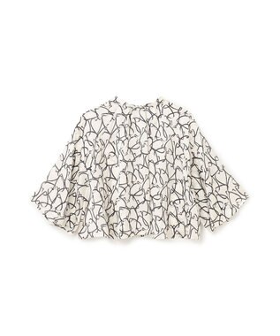 GRACE CONTINENTAL ラインハートケープブラウス ホワイト