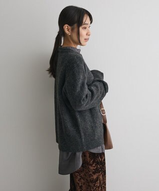 CRAFT STANDARD BOUTIQUE 起毛クルーネックニットプルオーバー Dark Gray