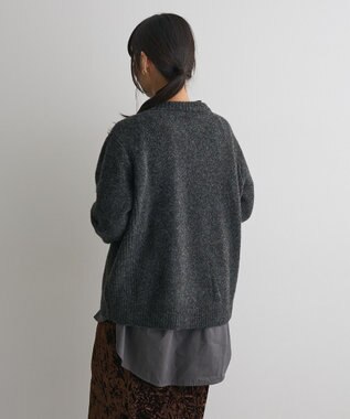 CRAFT STANDARD BOUTIQUE 起毛クルーネックニットプルオーバー Dark Gray