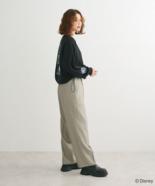 Green Parks ナイトメア／裾ドロストミニ裏毛プルオーバー Black