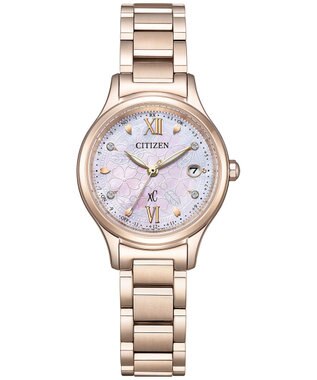 CITIZEN 【xC 30周年アニバーサリーモデル】「桜のフラワーボックス」をテーマにした光発電エコ・ドライブ電波時計 限定ウオッチ ES9498-77N サクラ色