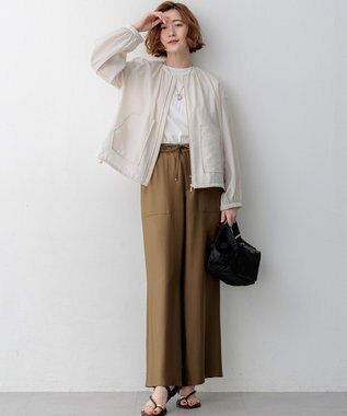 23区 【先行予約】シアータンブラー ダブルポケット ブルゾン ベージュ系