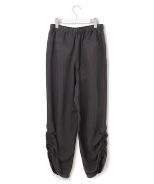 23区 【接触冷感/洗える】フィブリルツイル シャーリング パンツ ダークブラウン系