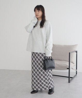 CRAFT STANDARD BOUTIQUE 起毛クルーネックニットプルオーバー Light Gray