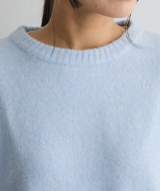 CRAFT STANDARD BOUTIQUE 起毛クルーネックニットプルオーバー Light Blue