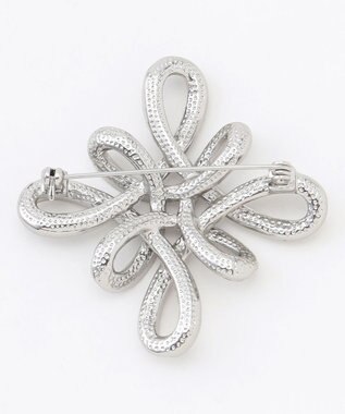 自由区 【カタログ掲載】ビジューカーブ ブローチ シルバー