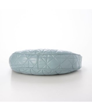 UNBILLION カシュカシュ cachecache / ソフト合皮キルティングハーフムーンショルダー ブルー