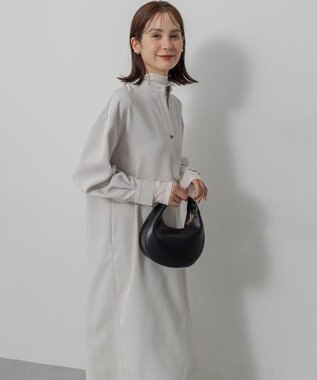 組曲 S ウーステッドライク ワンピース ライトグレー系