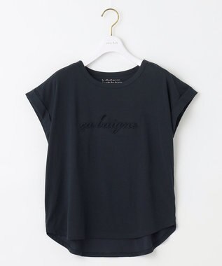 ANY SIS エンボスロゴ Tシャツ ネイビー