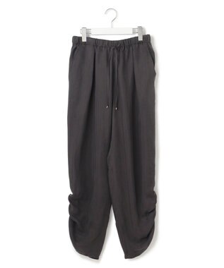 23区 【接触冷感/洗える】フィブリルツイル シャーリング パンツ ダークブラウン系