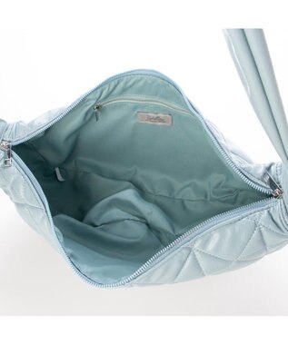 UNBILLION カシュカシュ cachecache / ソフト合皮キルティングハーフムーンショルダー ブルー