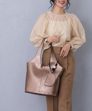 MioFIRANO STONE A001 トートバッグ マルチケース付き A4サイズ対応 BRONZE